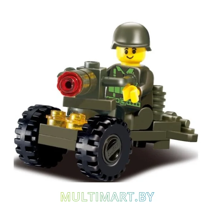 Конструктор Sluban Армия M38-B0118 Противотанковая пушка